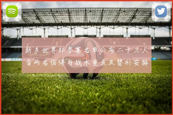新乡世界杯参赛名单公布二十三人含两名伤停与战术重点及替补安排